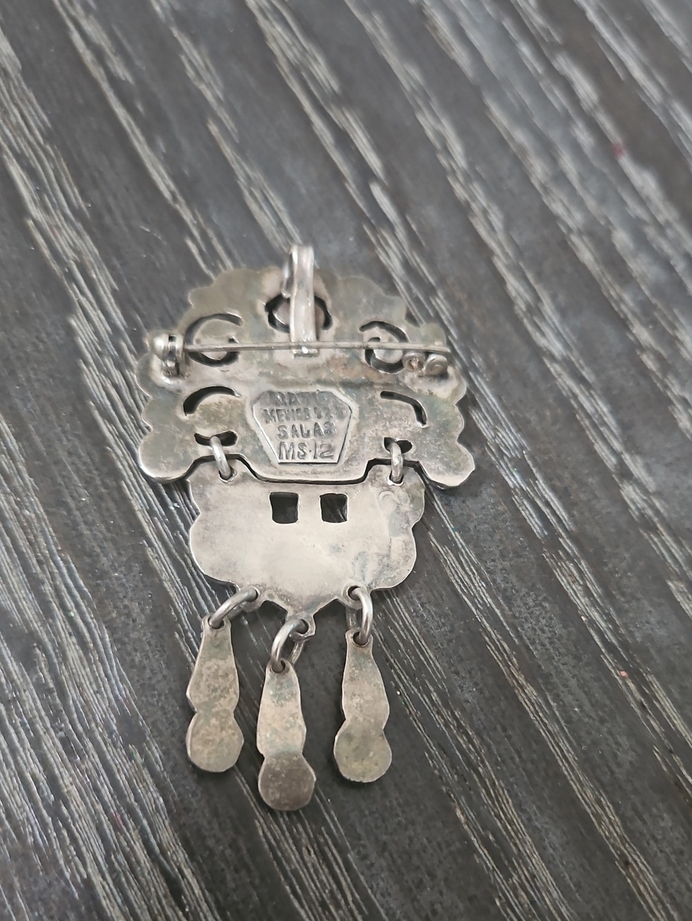Silver MATL Brooch - Picture 2 of 4